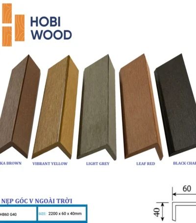 Nẹp nhựa Hobi Wood HW60G40