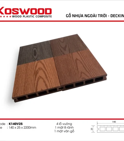 Sàn gỗ ngoài trời Koswood K140V25