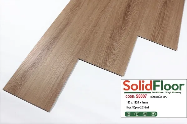 Sàn Nhựa Hèm Khóa Solid Tile S8007
