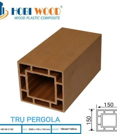 Trụ cột Pergola Hobi Wood HB150-C150