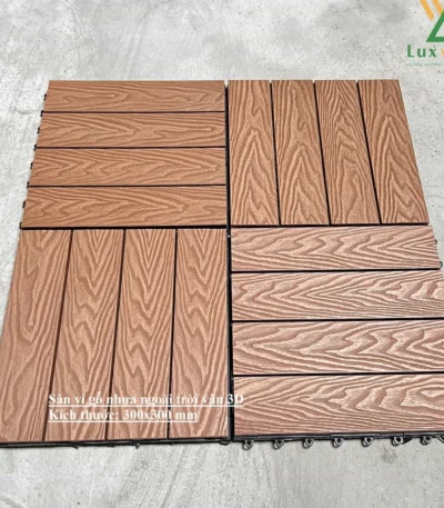 Vỉ gỗ nhựa 3D Luxwall
