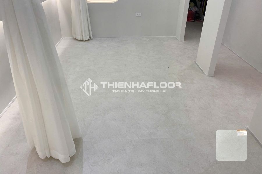 Cách chọn sàn nhựa phòng khách cực hay mà bạn nên biết 27 Sàn nhựa vân bê tông Galaxy Eco