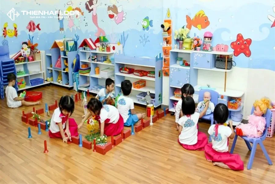 Trường mầm non nên chọn sàn gì để sử dụng lâu dài và hiệu quả 9 Truong Mam Non Nen Chon San Gi 3