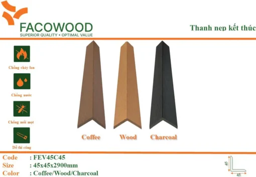 Nẹp Kết Thúc Facowood Fev45c45