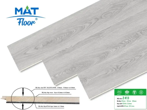 Sàn Nhựa Hèm Khóa Matfloor Z413