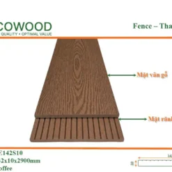 Thanh đa Năng Ngoài Trời Facowood Fe142s10 Coffee