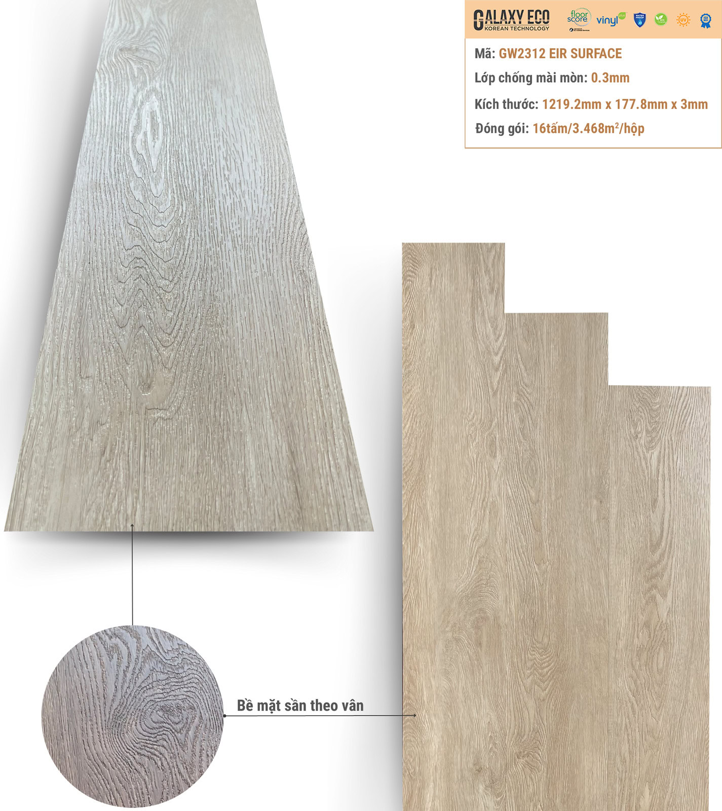 Sàn Nhựa Galaxy Eco Gw2312