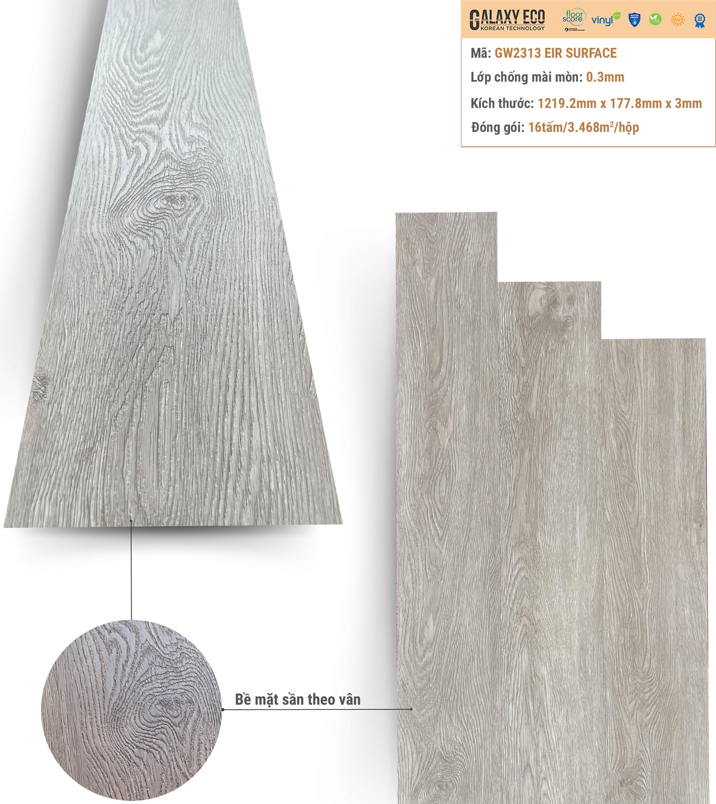 Sàn Nhựa Galaxy Eco Gw2313