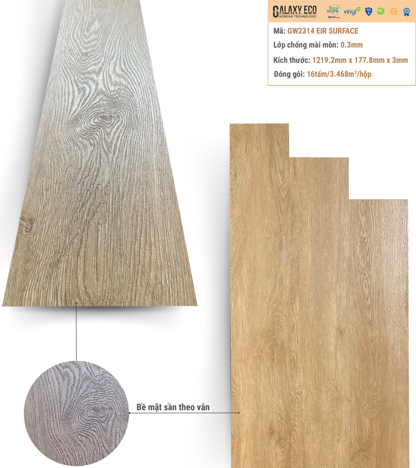 Sàn Nhựa Galaxy Eco Gw2314