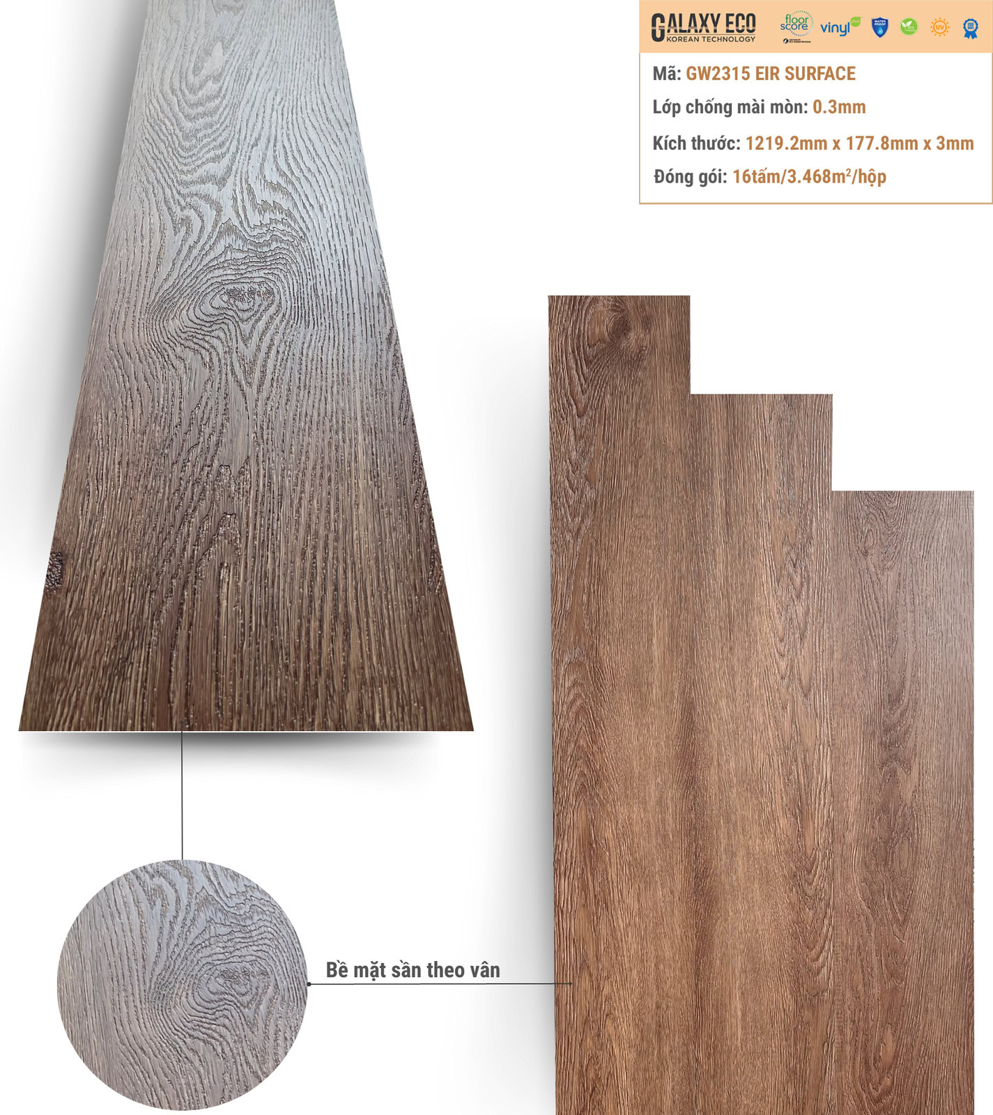 Sàn Nhựa Galaxy Eco Gw2315