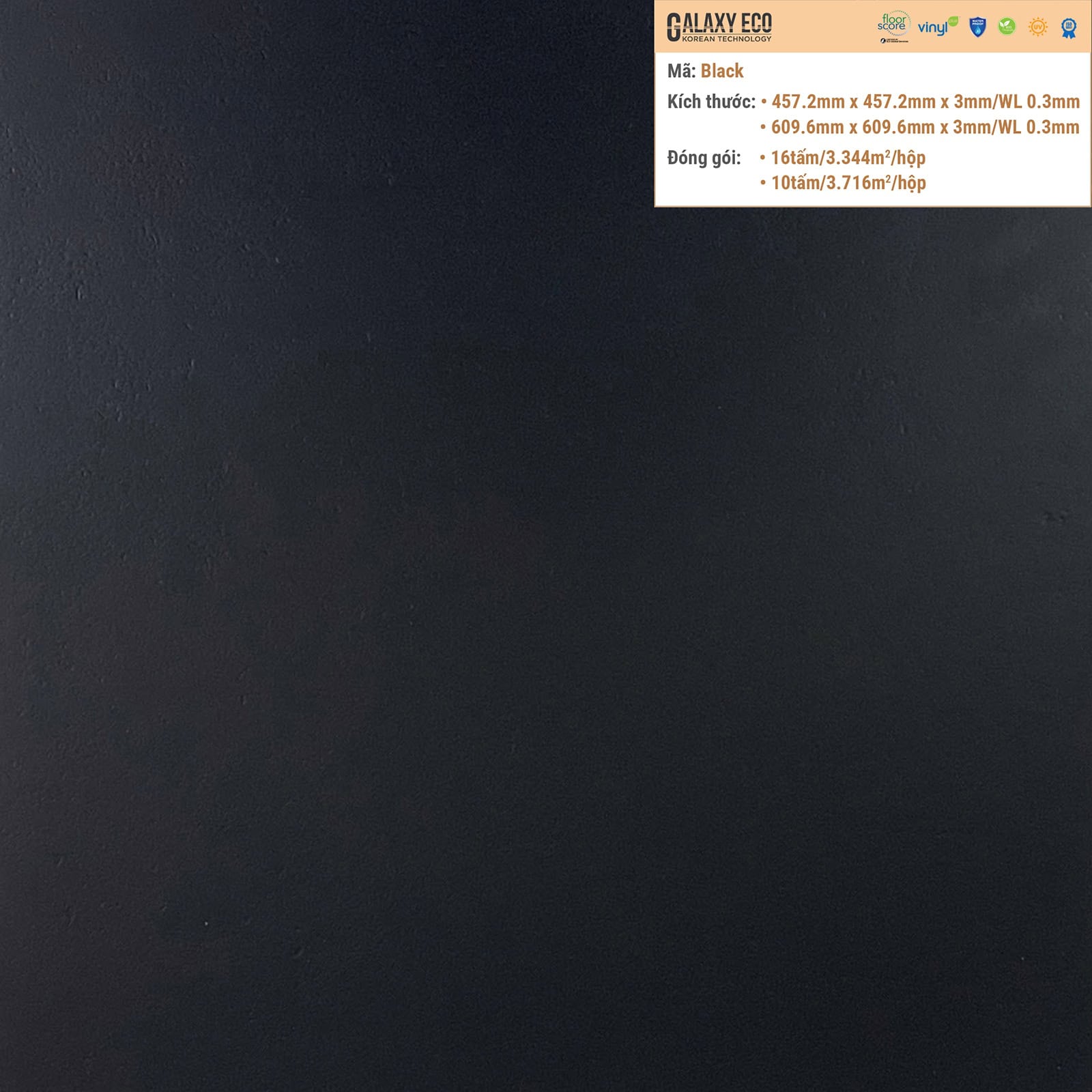 Sàn Nhựa Galaxy Eco Black