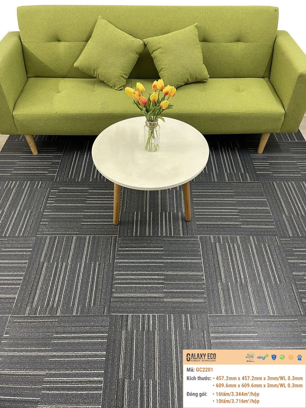 Sàn Nhựa Galaxy Eco Gc2201 Tc