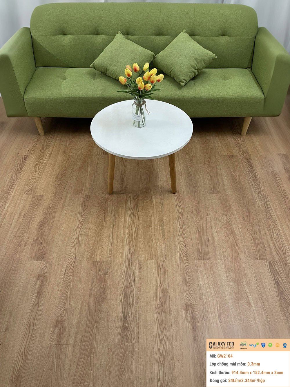 Sàn Nhựa Galaxy Eco Gw2104 Tc