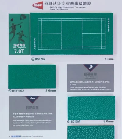 Sàn vinyl thể thao cầu lông Jianer