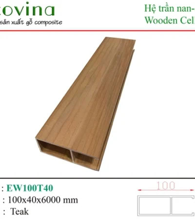Thanh Lam Trụ Ecovina EW100T40 Teak