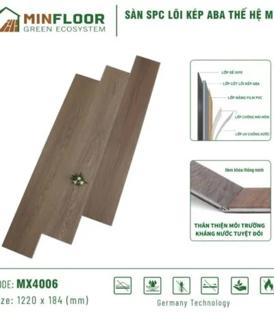 Sàn Nhựa Hèm Khóa Minfloor Mx4006