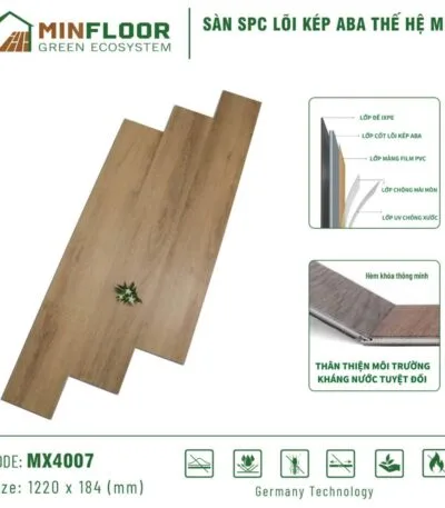 Sàn Nhựa Hèm Khóa Minfloor Mx4007