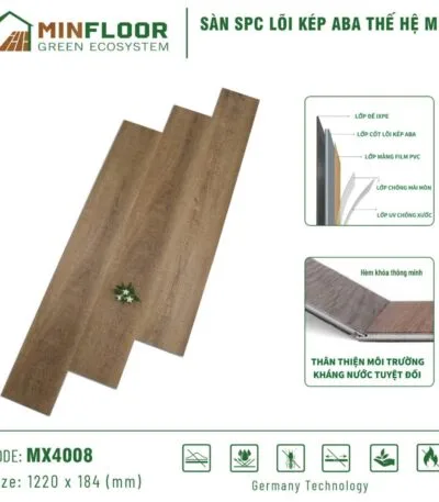 Sàn Nhựa Hèm Khóa Minfloor Mx4008