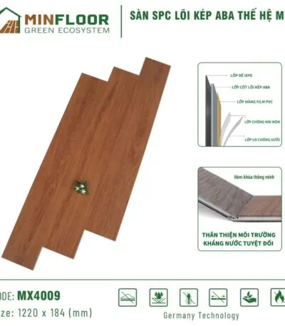 Sàn Nhựa Hèm Khóa Minfloor Mx4009