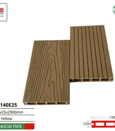 Sàn Gỗ Ngoài Trời Tenowood Tn140e25 Yellow
