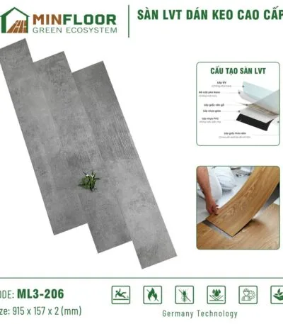 Sàn Nhựa Minfloor Ml3 206