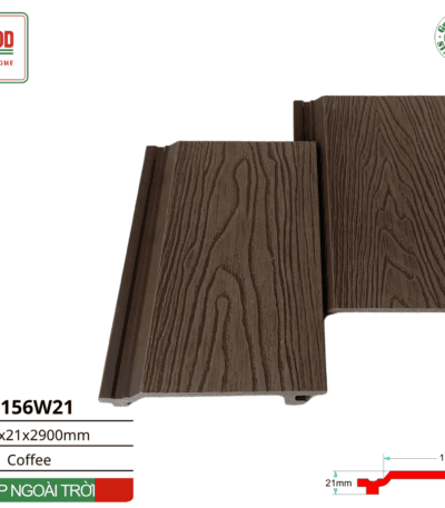 Tấm ốp Gỗ Nhựa Tenowood Tn156w21 Coffee