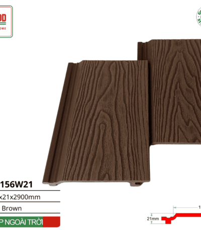 Tấm ốp Gỗ Nhựa Tenowood Tn156w21 Oak Brown