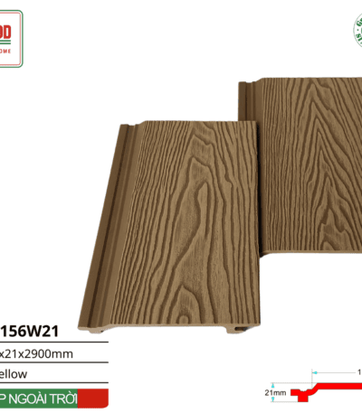 Tấm ốp Gỗ Nhựa Tenowood Tn156w21 Yellow