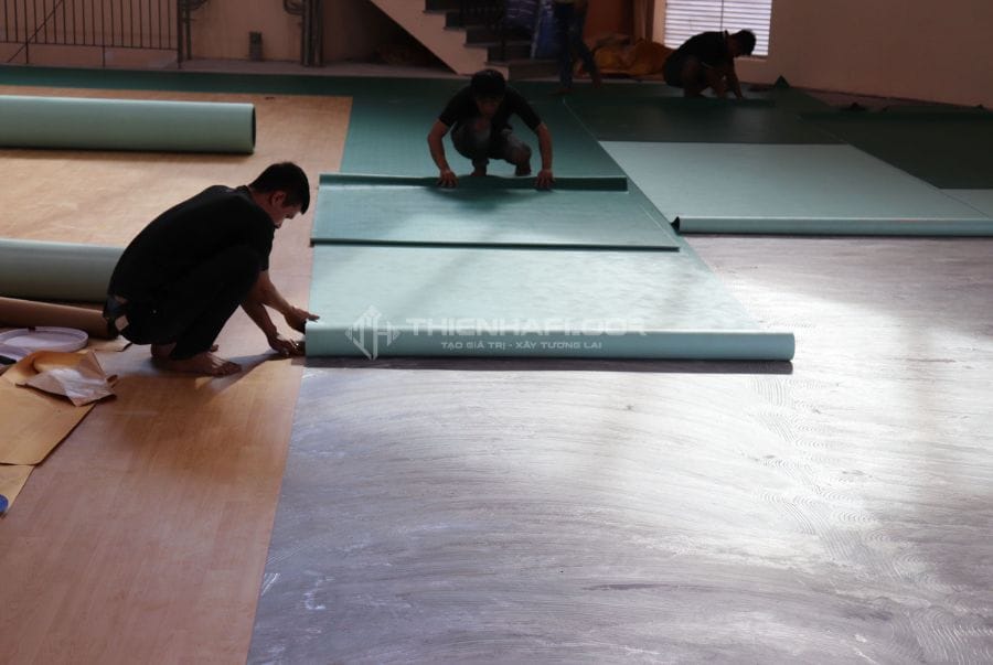 IBTFlor Vinyl Sports Floor Installation