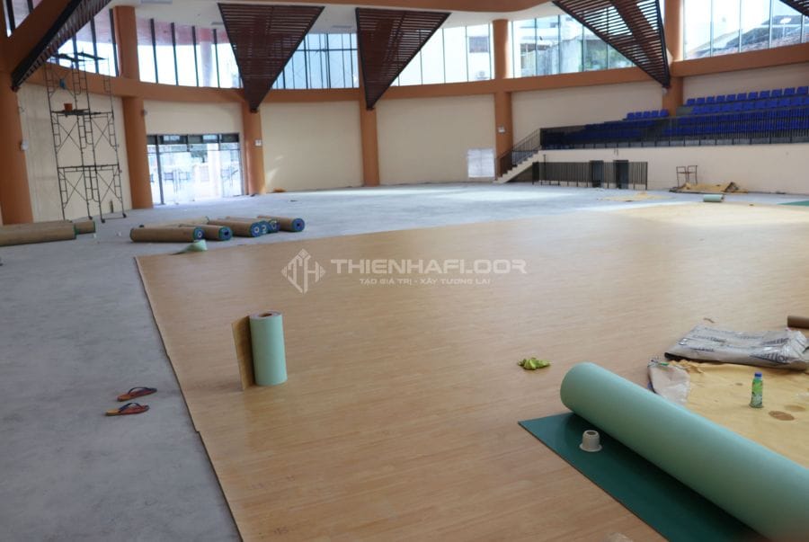 IBTFlor Vinyl Sports Floor Installation