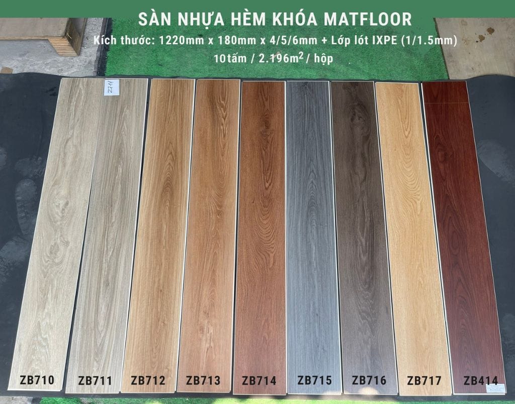 Sàn Nhựa Giả Gỗ Hèm Khóa Matfloor - Thiên Hà Floor
