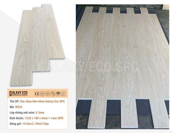 Sàn Nhựa Hèm Khóa Galaxy Eco Premium W254
