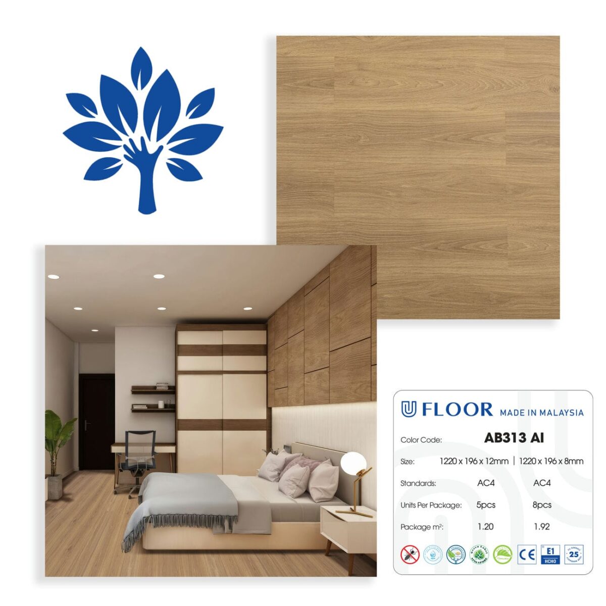 Sàn Gỗ Ufloor Ab 313(6)