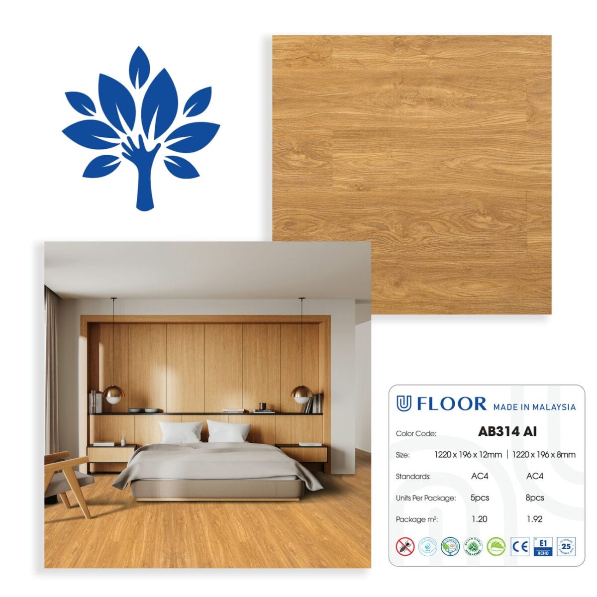 Sàn Gỗ Ufloor Ab 314(6)