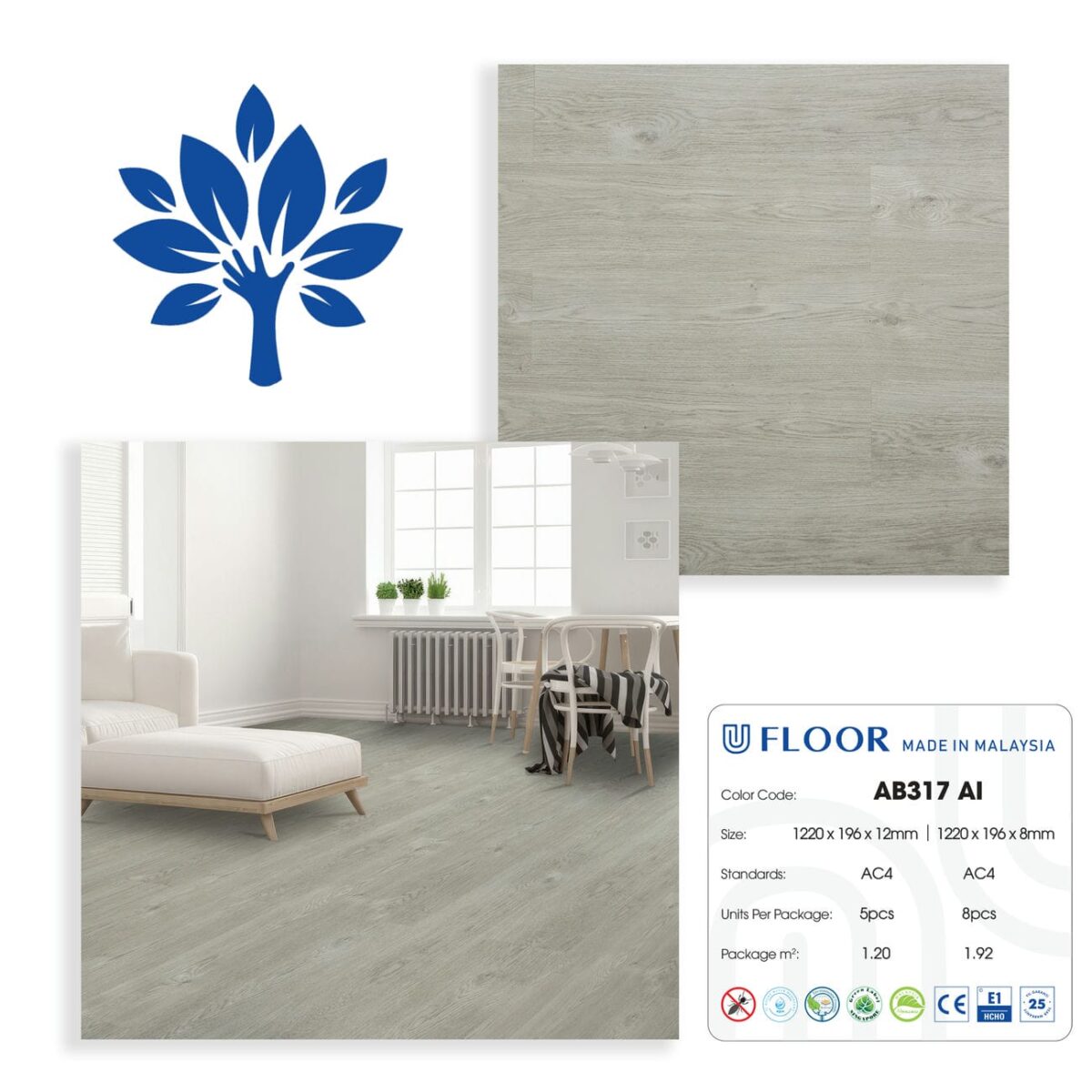 Sàn Gỗ Ufloor Ab 317(6)