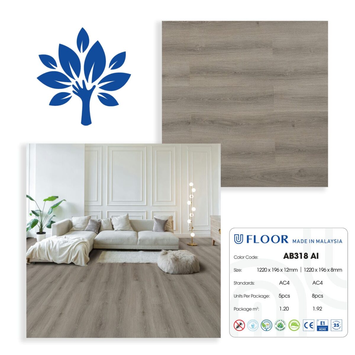 Sàn Gỗ Ufloor Ab 318(6)