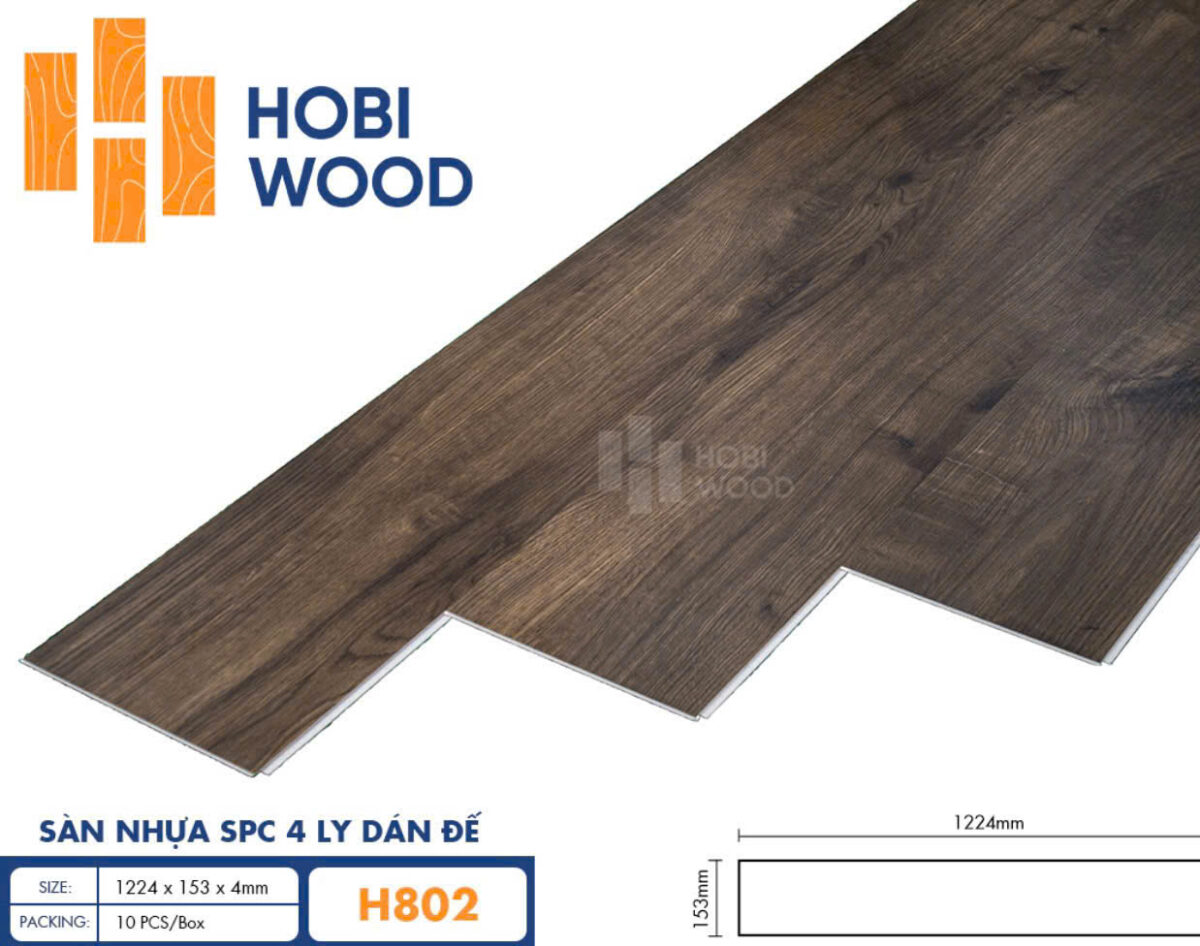 Sàn Nhựa Hèm Khóa Hobiwood H802