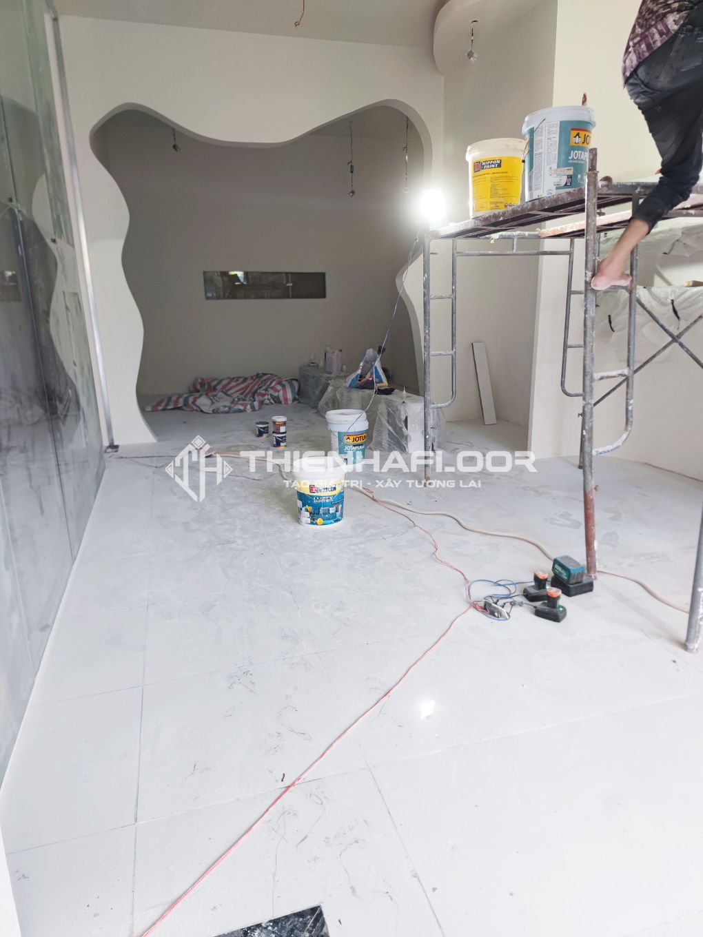 Công trình thi công sàn nhựa giả đá quận 2, TP.HCM