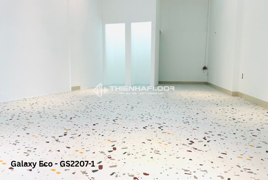 Sàn Nhựa Vân đá Terrazzo độc đáo