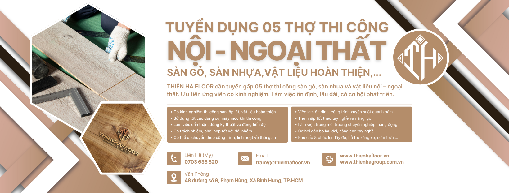 Tuyển Dụng Thợ Thi Công