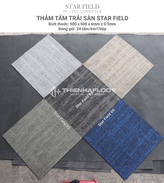 Thảm Văn Phòng đế Cao Su Cao Cấp Star Field