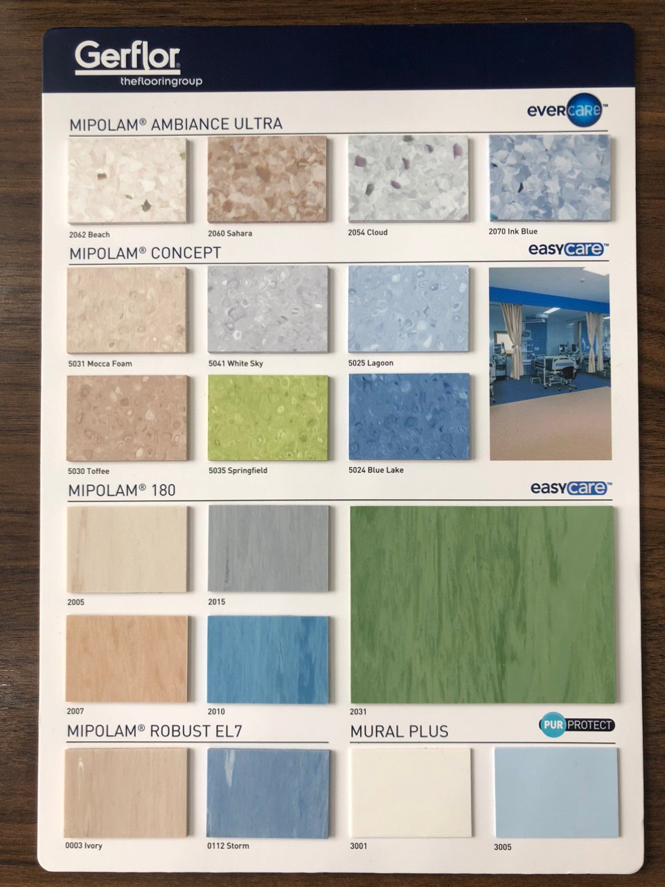 Hướng dẫn thi công sàn vinyl kháng khuẩn đúng kỹ thuật 11 Các Dòng Sàn Vinyl Kháng Khuẩn Gerflor