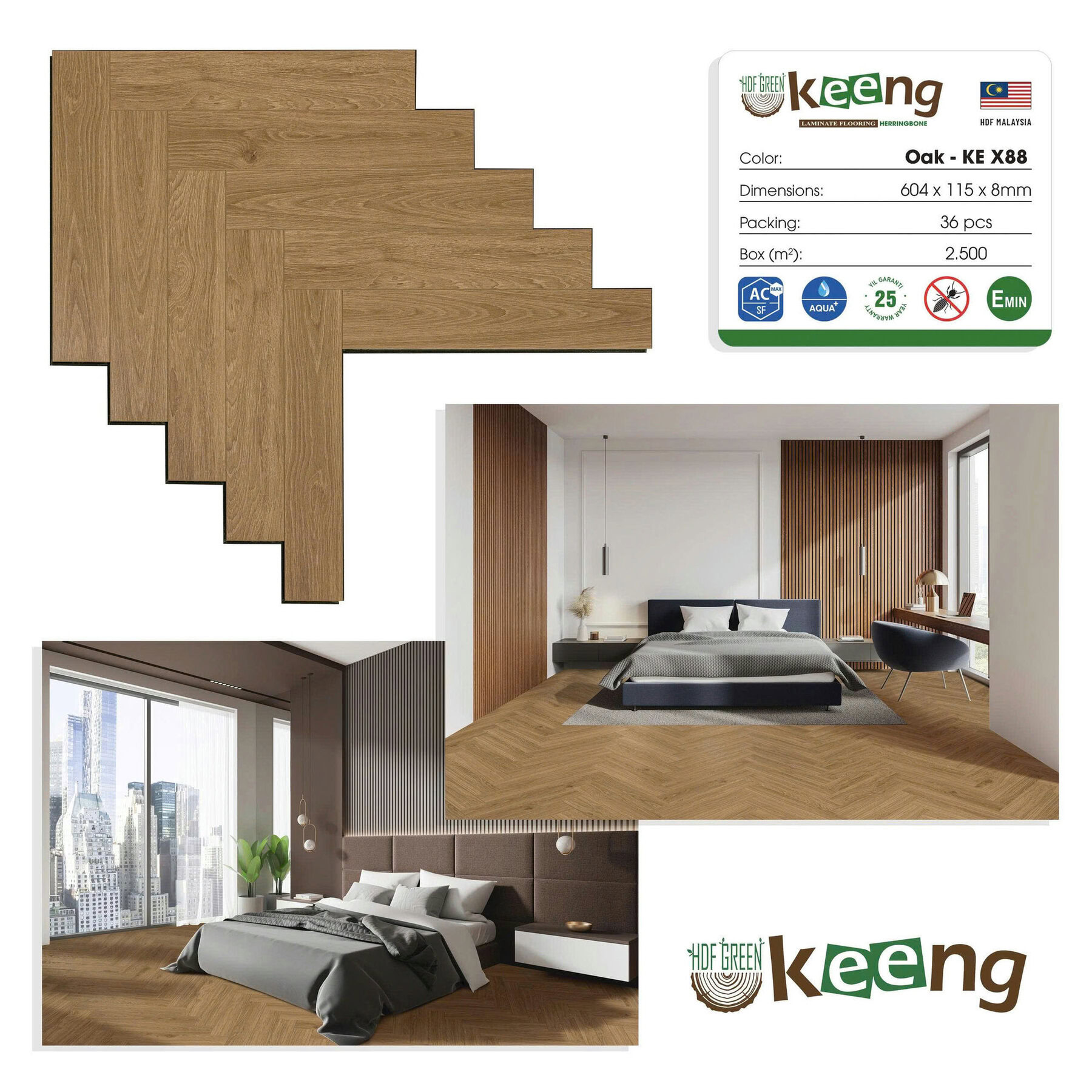 Sàn Gỗ Xương Cá Keeng Ke X88