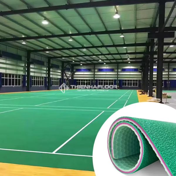 Các loại thảm sân cầu lông trong nhà tốt nhất hiện nay 6 Sàn Vinyl Thể Thao Cho Sân Cầu Lông