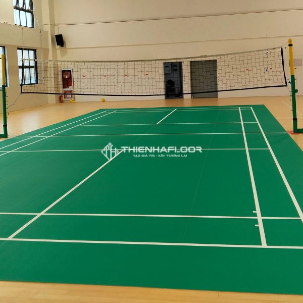 Các loại thảm sân cầu lông trong nhà tốt nhất hiện nay 5 Sàn Pvc Thể Thao Là Lựa Chọn Phổ Biến Nhất Cho Sân Cầu Lông