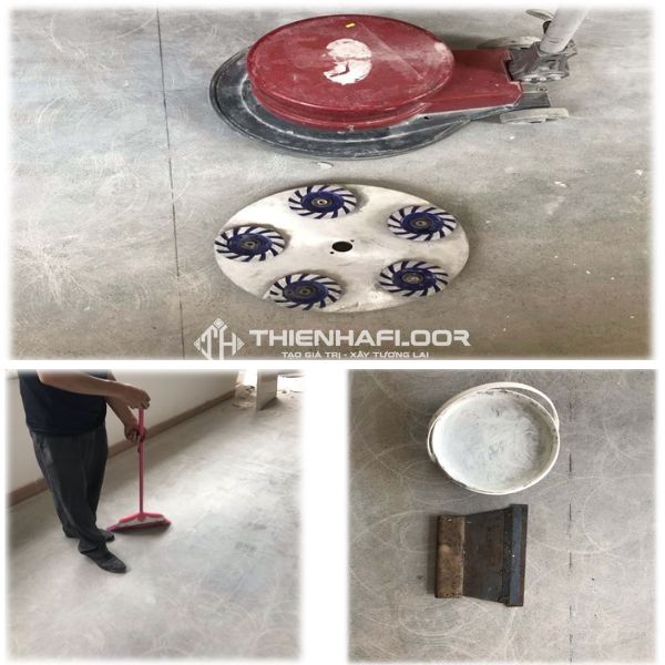 Hướng dẫn thi công sàn vinyl chống tĩnh điện 10 Xử Lý Mặt Nền Thi Công Phẳng, Sạch Và Khô