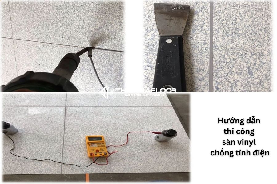Hướng dẫn thi công sàn vinyl chống tĩnh điện 13 Hàn Mối Nối Giữa Các Tấm Sàn