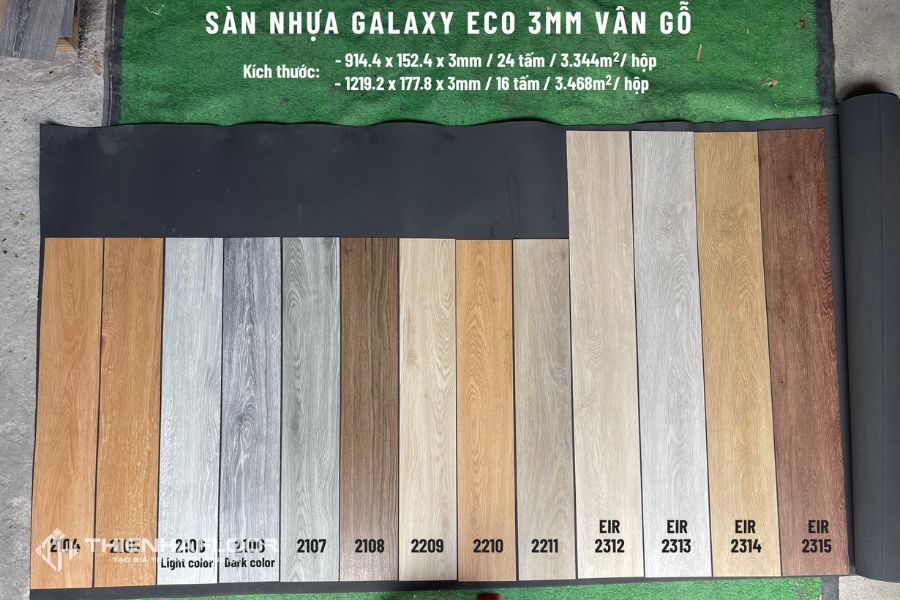 Sàn Nhựa Giả Gỗ Hàn Quốc Galaxy Eco