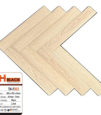 Sàn Gỗ Thblack Xương Cá 8mm Th F803