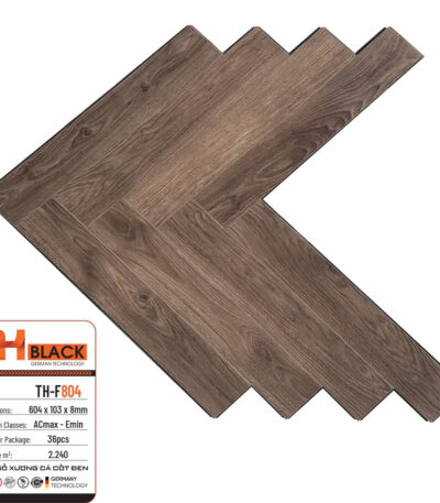Sàn Gỗ Thblack Xương Cá 8mm Th F804